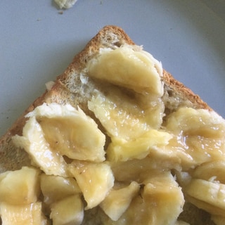 簡単★バナナdeトースト朝食